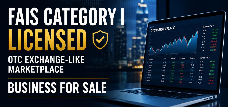 FAIS Category I Licensed | OTC Exchange-Like Marketplace Opportunity Business for sale