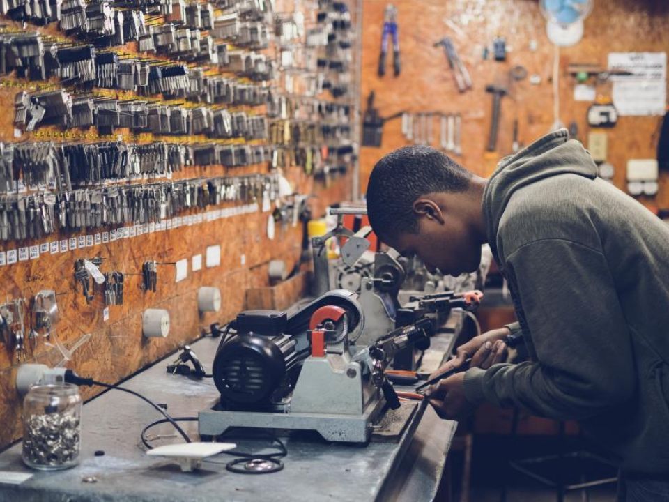 Excellent Key Cutting, dry cleaning and shoe repair shop