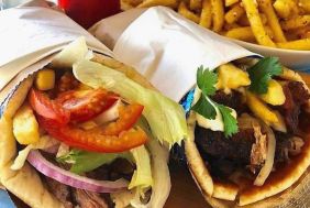 Street food diner and take away.