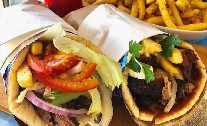 Street food diner and take away.