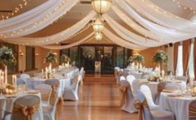 Specialists in draping, fairy lights, naked bulbs and chandeliers in the styling of events.