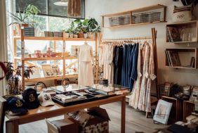 Clothing and accessory store in a farming town