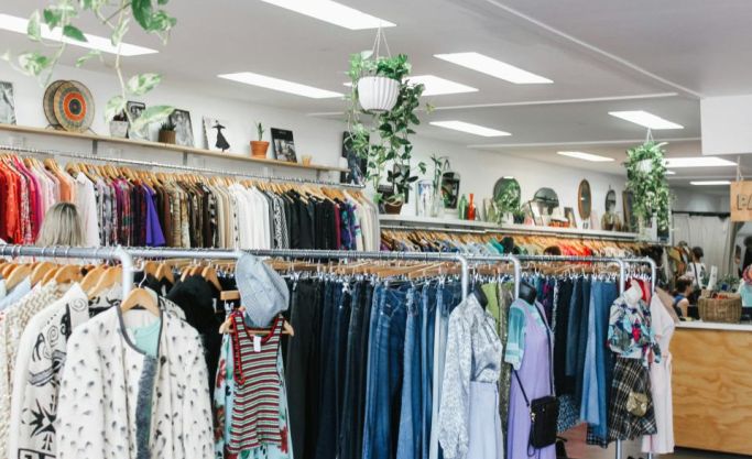 Clothing and accessory store in a farming town