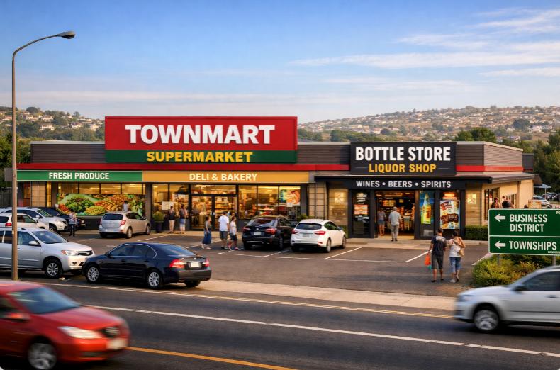 Well known supermarket/bottle store south of Durban.