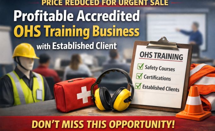 Urgent Sale – Reduced Price on Established OHS Training Company with Recurring Revenue