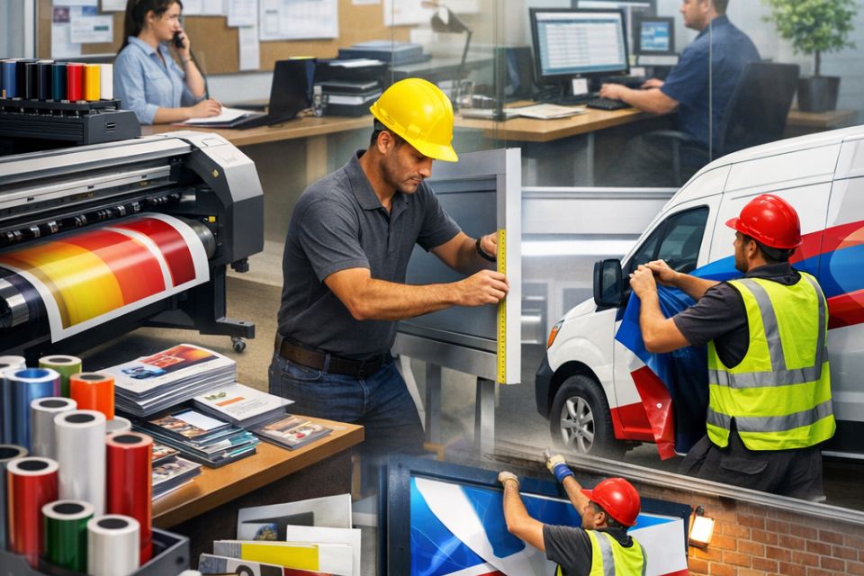 Established Multi-Territory Franchised Signage & Printing Business – Centralised Production.