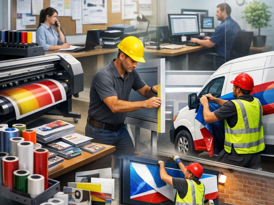 Established Multi-Territory Franchised Signage & Printing Business – Centralised Production.