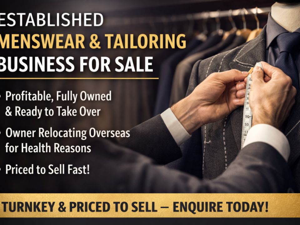 Urgent Sale – Premium Men’s Formalwear Boutique