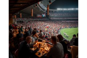 Portuguese restaurant located next to one of South Africa's biggest rugby stadiums.