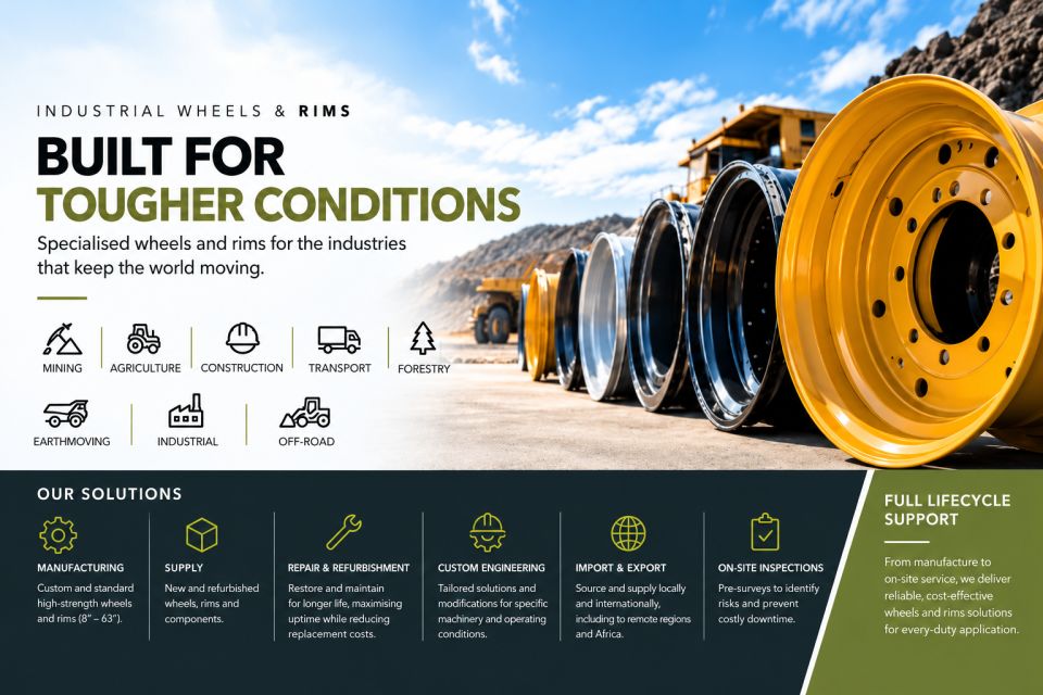 30-Year Industrial Wheel & Rim Engineering Business Serving Mining, Agriculture and Transport